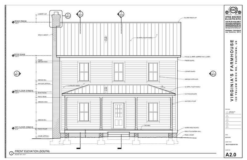 Farmhouse Drawing Set V-001