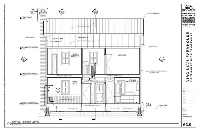 Farmhouse Drawing Set V-001