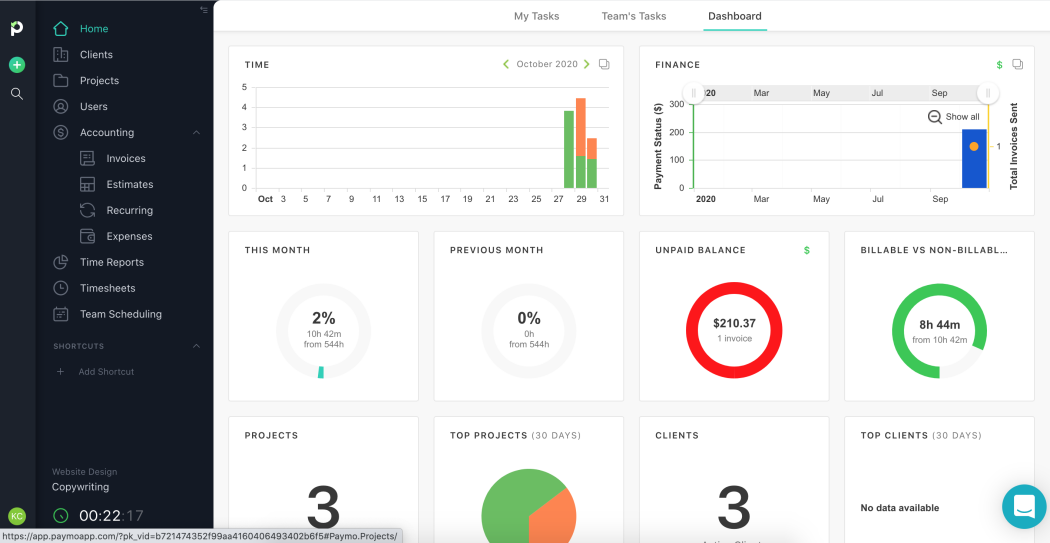 resource management software - paymo